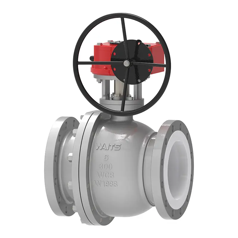 Gear Ptfe Lined Ball Valve
