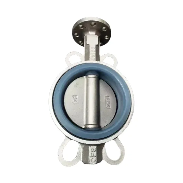 Lever Wafer Concentric Butterfly Valve Poles Disc