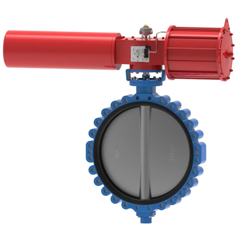 Pneumatik Lug Wafer Konsentris Butterfly Valve
