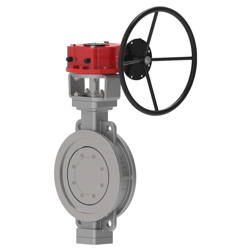 Triple Eccentric Metal Lenggah Wafer Butterfly Valve