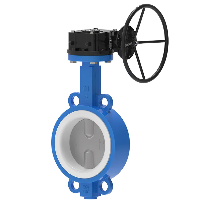 Wafer PTFE Lined Butterfly Valve